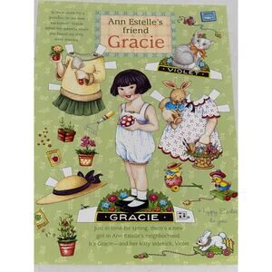 Mary Engelbreit Gracie Paper Doll Spring Gardening Easter 8x11" ~ 260401-WH 1059